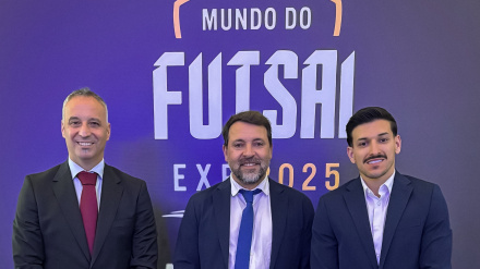 Vadillo, Tirado y Luan en la Gala Mundo do Futsal