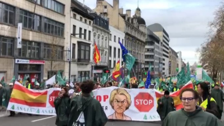 Manifestación en Bruselas contra la nueva PAC