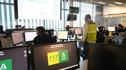 Sala coordinadora del 112 en Granada