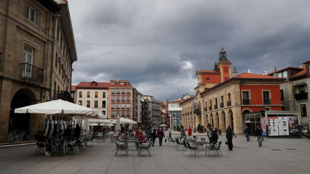Una imagen de la Plaza España de Avilés, punto neurálgico de la ciudad