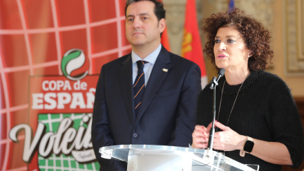 Mayte Martñinez presenta copa España voleibol