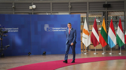 El presidente del Gobierno, Pedro Sánchez, a su llegada a la reunión del Consejo Europeo
