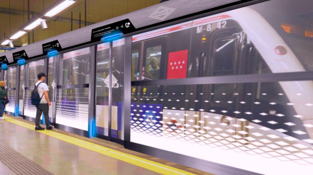 La simulación de las puertas automáticas de la línea 6 de Metro de Madrid