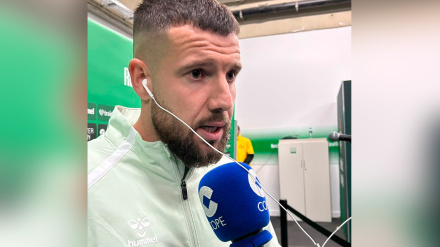 Aitor Ruibal atiende a Tiempo de Juego en directo desde el estadio de La Cartuja