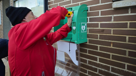 Instalación de un desfibrilador