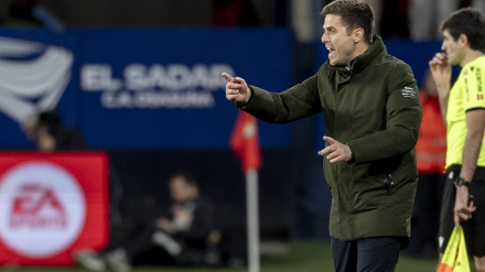 Alessio Lisci, entrenador de Osasuna, en El Sadar