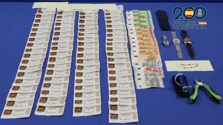 Algunos de los artículos robados