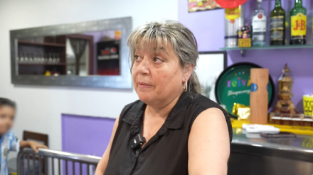 Silvia, dueña de un bar en Barcelona