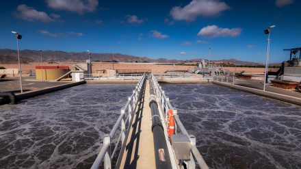 Imagen de la estación depuradora de aguas residuales de Águilas