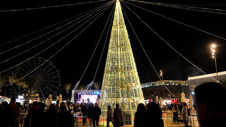 Ambientación navideña del Puerto de Cartagena