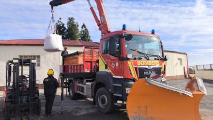 Preparación del dispositivo por el Consorcio de Bomberos