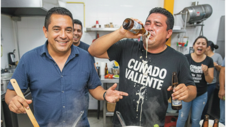 Representación de la escena que cuenta Tito en La Tarde