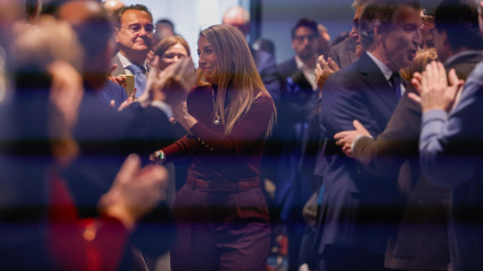 La presidenta en funciones de la Junta de Extremadura, María Guardiola