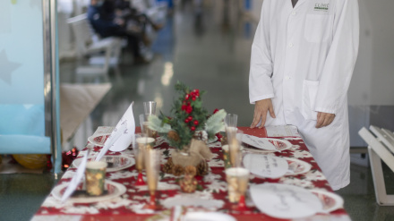 Cena de Nochebuena, en un hospital