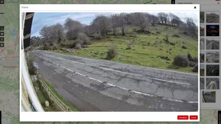 Vista de una de las cámaras habilitadas por el Servicio de Conservación. -