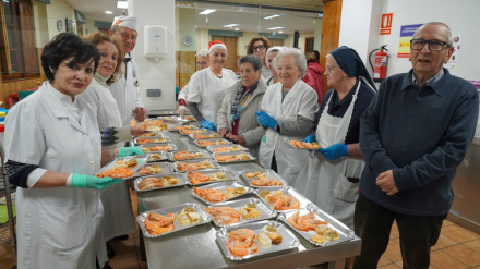 La Asociación Leonesa de Caridad (Asleca) prepara menús especiales de Navidad