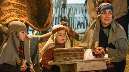 Actores en el Belén Viviente