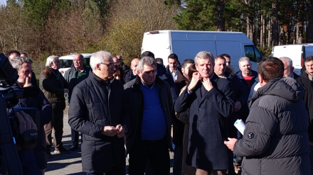 O presidente Alfonso Rueda anunciou o final da autovía Lugo-Monforte