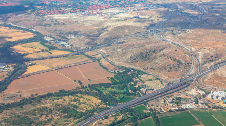 Vista de Cosalda desde el avión