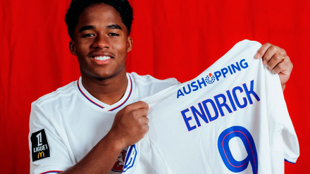 Endrick llevará el número 9 en el Olympique de Lyon.