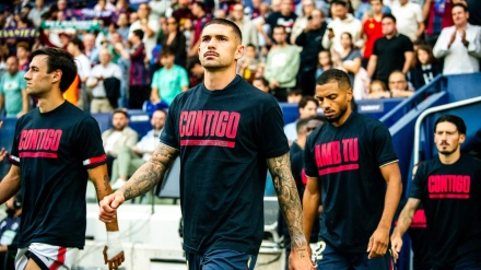 Los jugadores del Levante salieron el 19 de octubre con camisetas en apoyo de Delia Bullido.