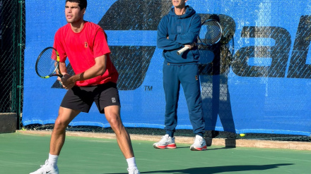 Carlos Alcaraz sigue preparándose en El Palmar