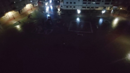 A oscuras en la zona