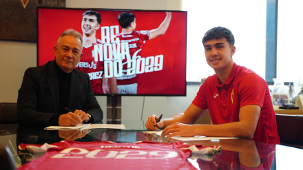 El Real Murcia blinda a Héctor Pérez hasta junio de 2029