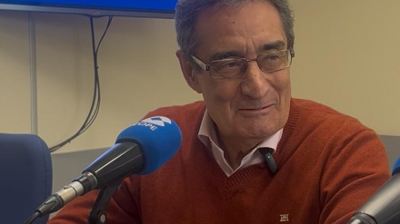 Julio Calvo, portavoz de Vox, durante su entrevista en COPE Zaragoza