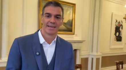 Pedro Sánchez durante el 'house tour' del Palacio de la Moncloa que ha publicado en Tik Tok