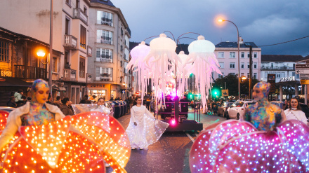 Un momento de una cabalgata pasada en Narón