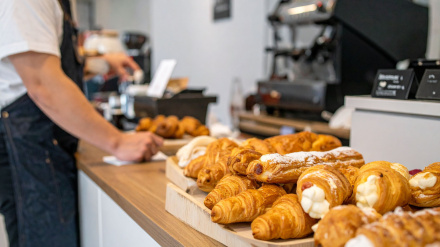 Imagen de archivo del obrador de una pastelería