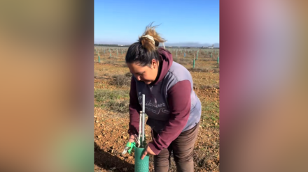 Andrea, en el vídeo