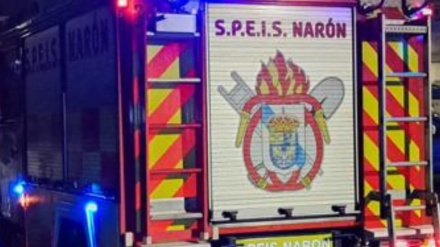 Uno de los vehículos del SPEIS en la zona