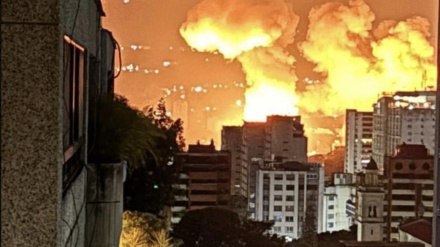 Imagen de las explosiones en Venezuela