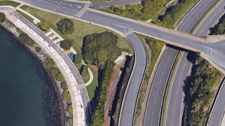 Zona en la que apareció el hombre sin vida