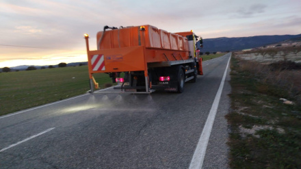 El operativo para evitar heladas en carreteras y acumulación de nieve en la Región de Murcia está en marcha