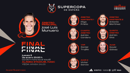 Los árbitros de la Supercopa de España