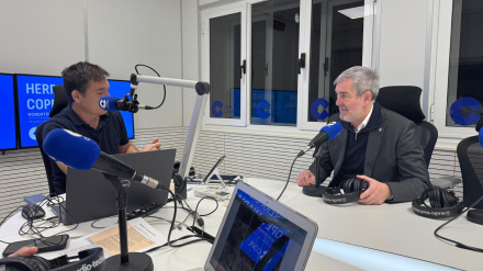 Fernando Clavijo, con Roberto González en Herrera en COPE Canarias