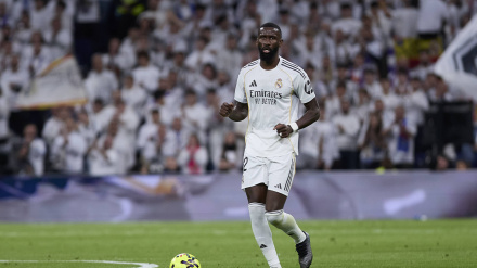 Antonio Rüdiger, durante un encuentro con el Real Madrid