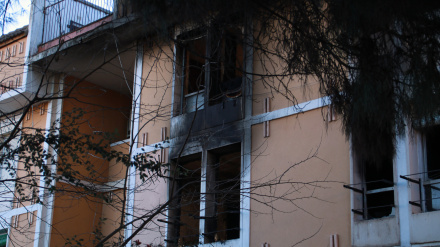 Imagen de la vivienda incendiada en Constantí, donde murió un hombre de 54 años