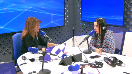 Pilar García Muñiz y Ana Velasco, historiadora