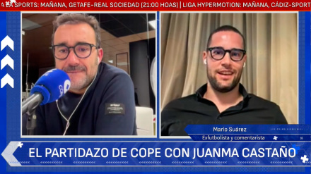 Juanma Castaño charla con Mario Suárez en El Partidazo de COPE