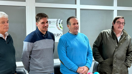 Luis Cortés (La Unión), Óscar Llanos (UPA-UCE), Juan Metidieri (Apag-Asaja) y Ángel García (Asaja Cáceres)