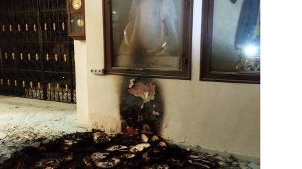 Foco del incendio del convento de las Clarisas, que se saldó con daños materiales