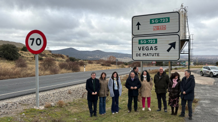 Presentación de la rehabilitación de las obras entre Otero de Herreros y la N-110