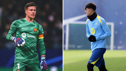 Ter Stegen y Marc Bernal