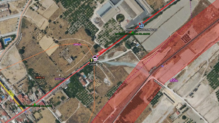 Mapa de la zona del accidente