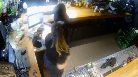 Imagen de las cámaras de seguridad del salón de juego durante el robo