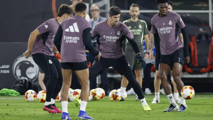 Último entrenamiento del Real Madrid antes de la final contra el Barcelona